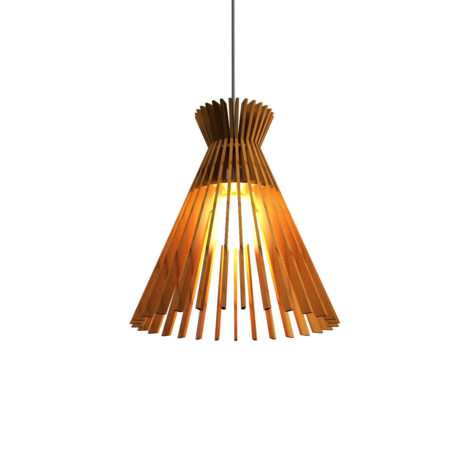 11.81'' Handcrafted Stecche di Legno Accord Pendant Light