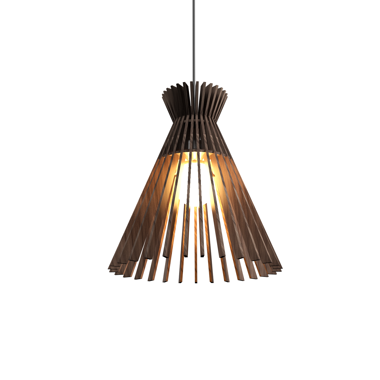 11.81'' Handcrafted Stecche di Legno Accord Pendant Light