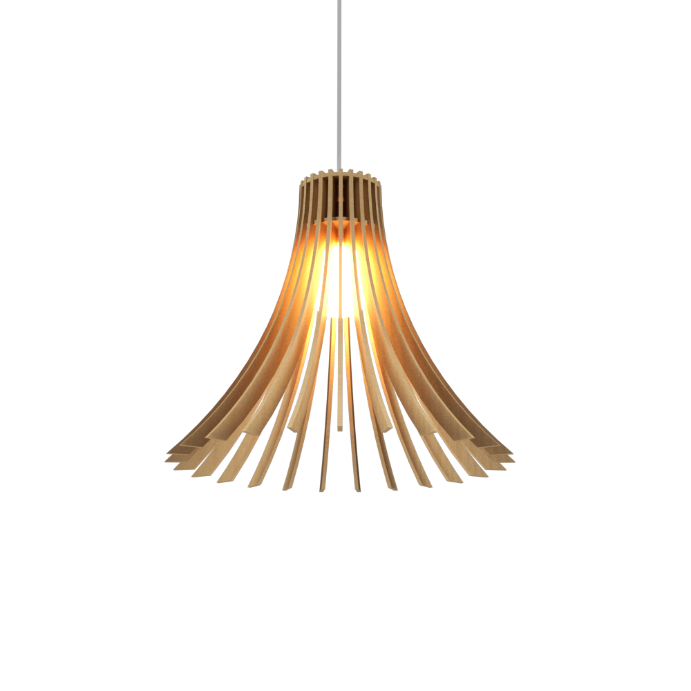 11.81'' Modern Stecche di Legno Accord Pendant Light