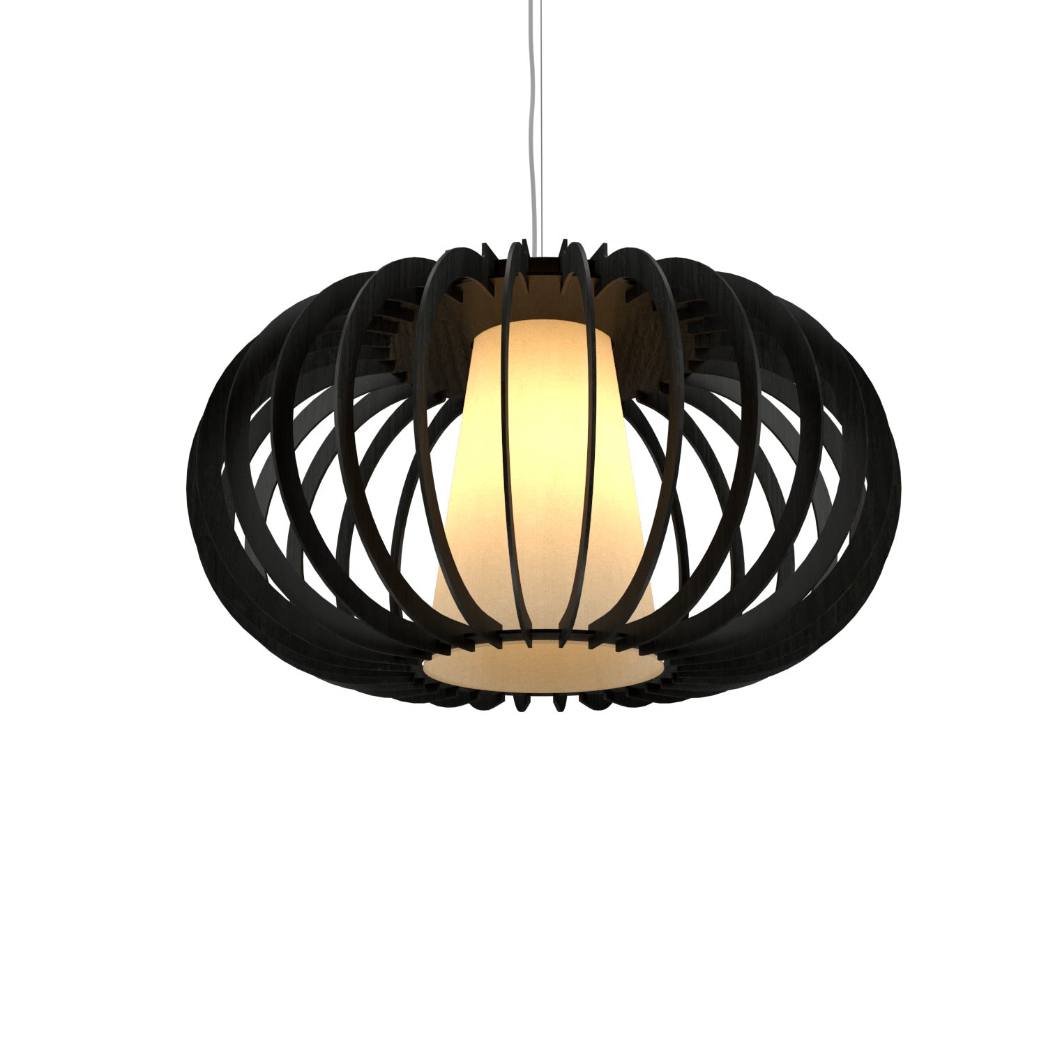 9.84'' Minimalist Stecche di Legno Accord Pendant Light