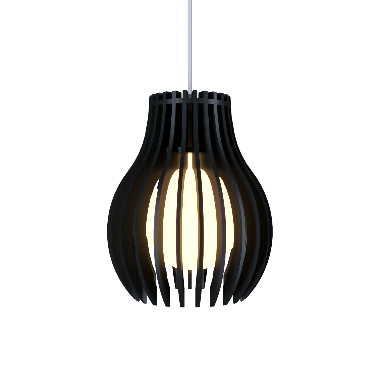 8.66'' Stecche di Legno Accord Pendant Light