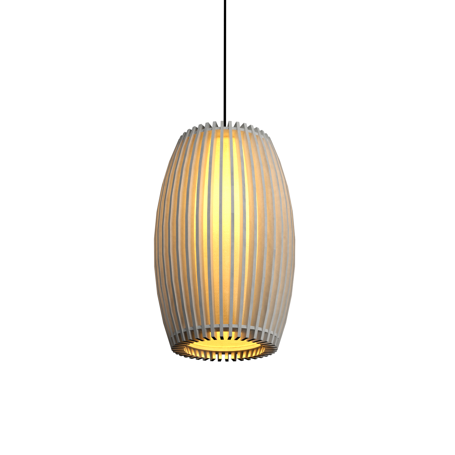 11.81'' Contemporary Stecche di Legno Accord Pendant Light