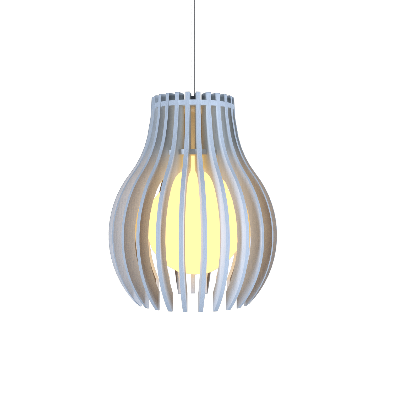 8.66'' Stecche di Legno Accord Pendant Light