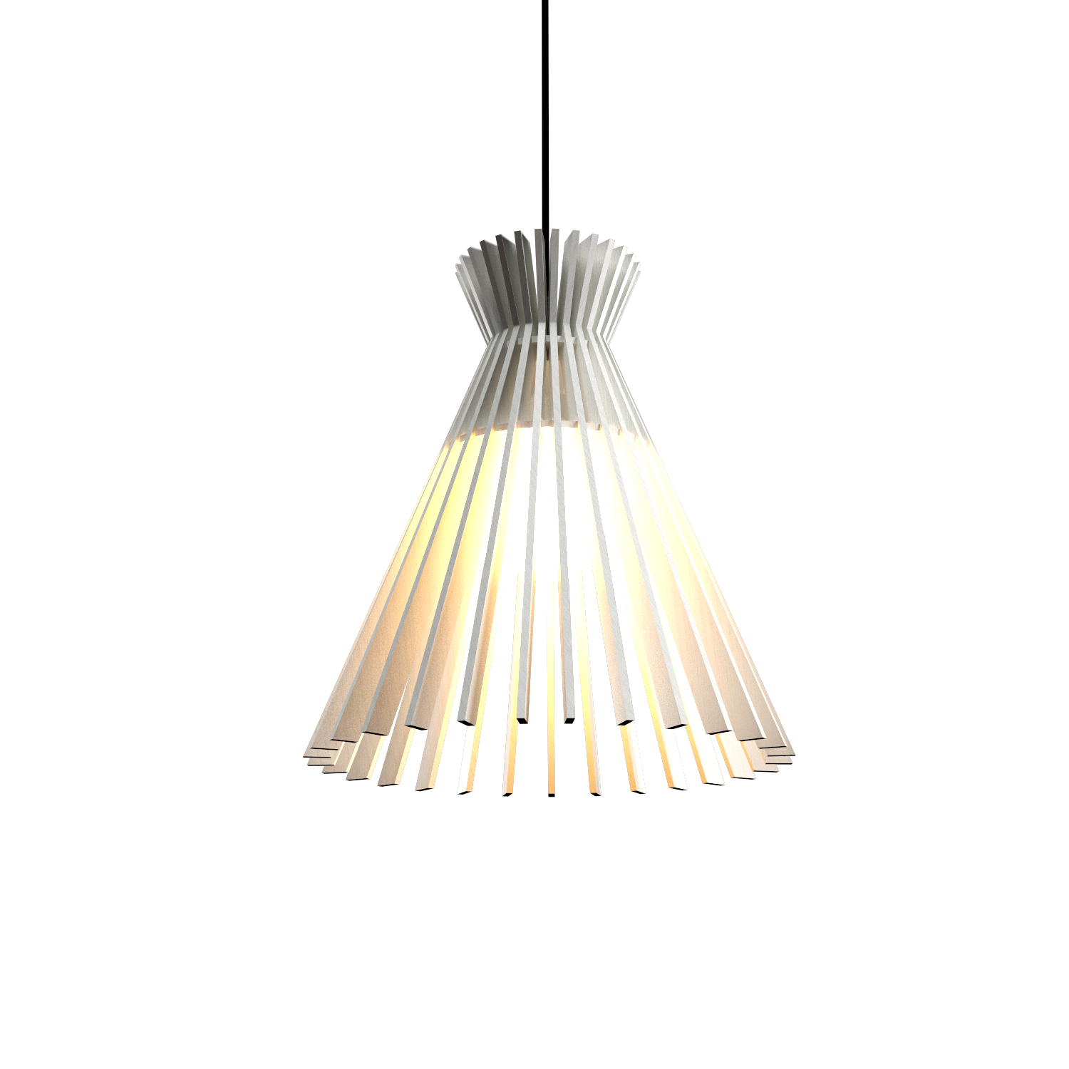 11.81'' Handcrafted Stecche di Legno Accord Pendant Light