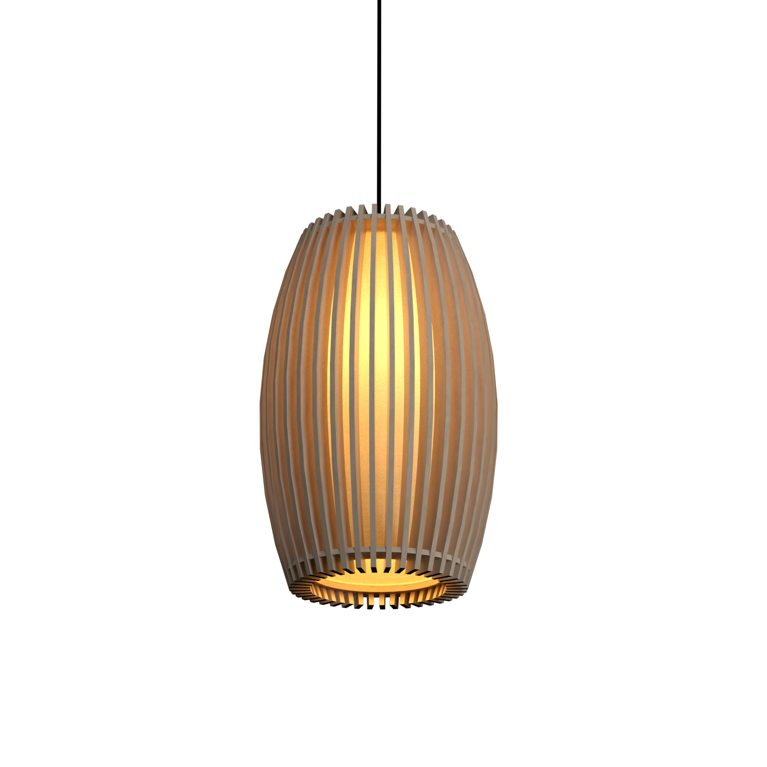 11.81'' Contemporary Stecche di Legno Accord Pendant Light