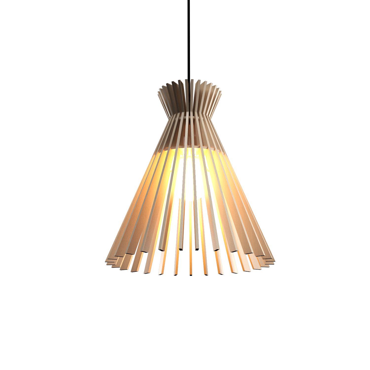 11.81'' Handcrafted Stecche di Legno Accord Pendant Light