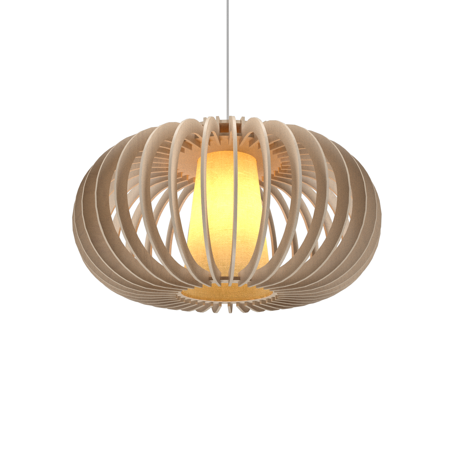 9.84'' Contemporary Stecche di Legno Accord Pendant Light
