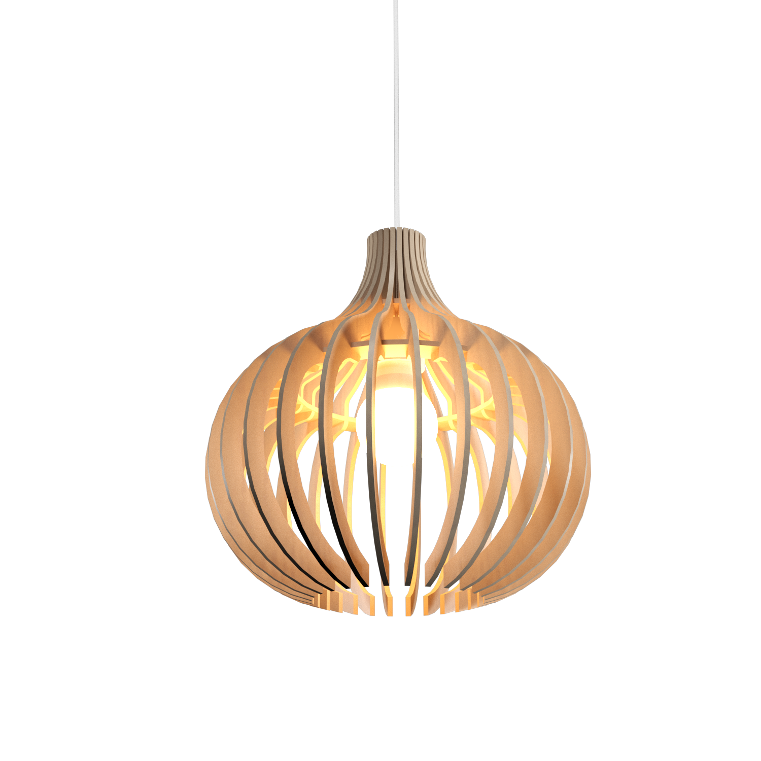 11.81'' Minimalist Stecche di Legno Accord Pendant Light