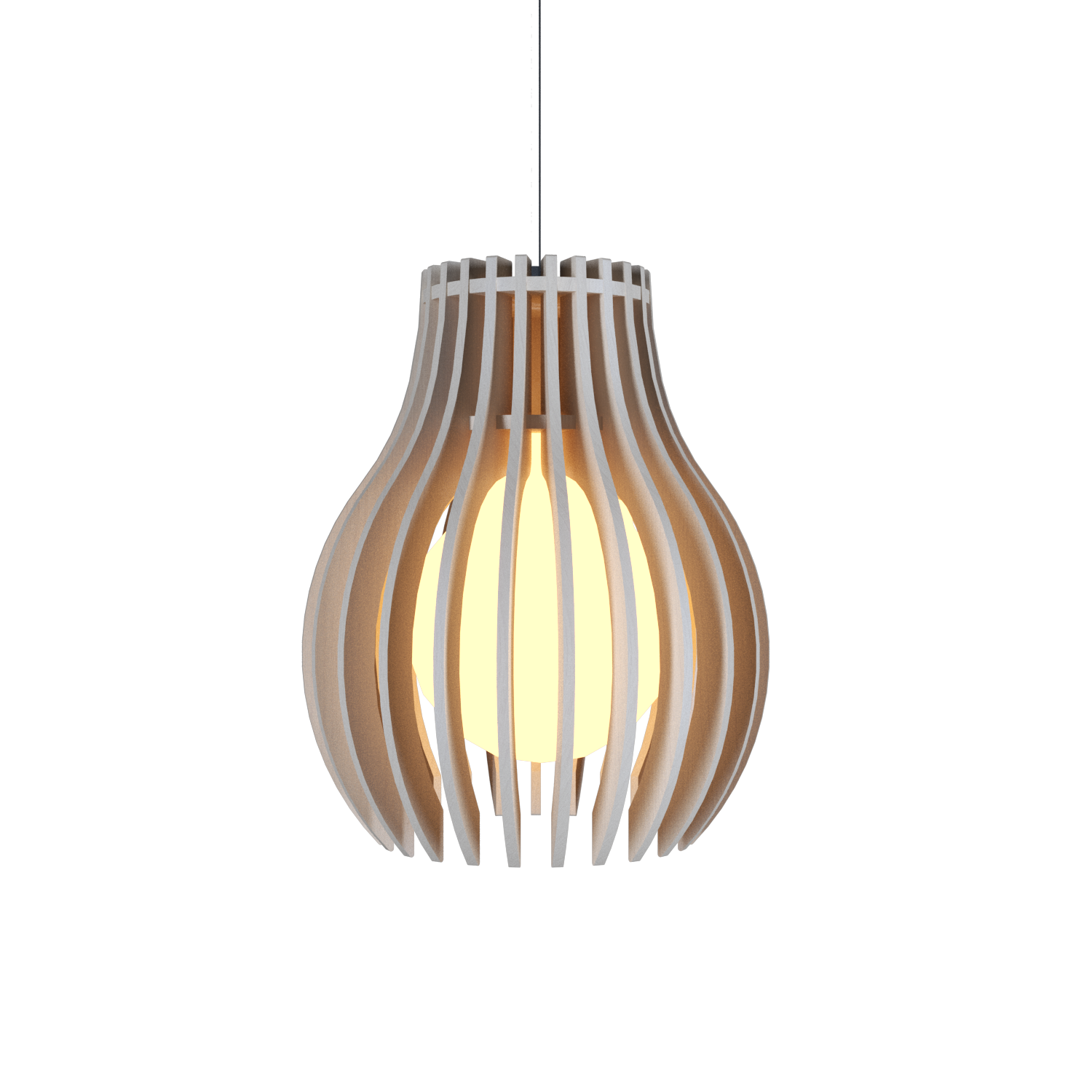 8.66'' Stecche di Legno Accord Pendant Light