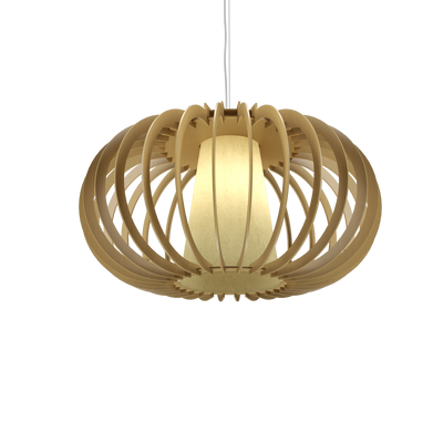 9.84'' Minimalist Stecche di Legno Accord Pendant Light