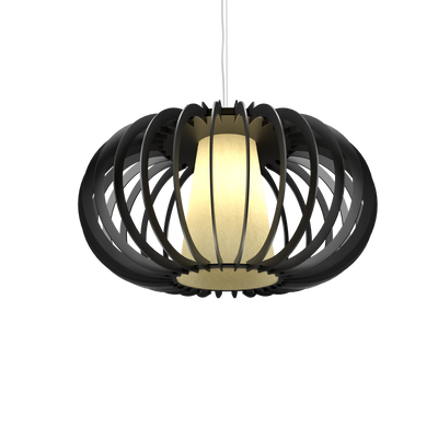 9.84'' Minimalist Stecche di Legno Accord Pendant Light