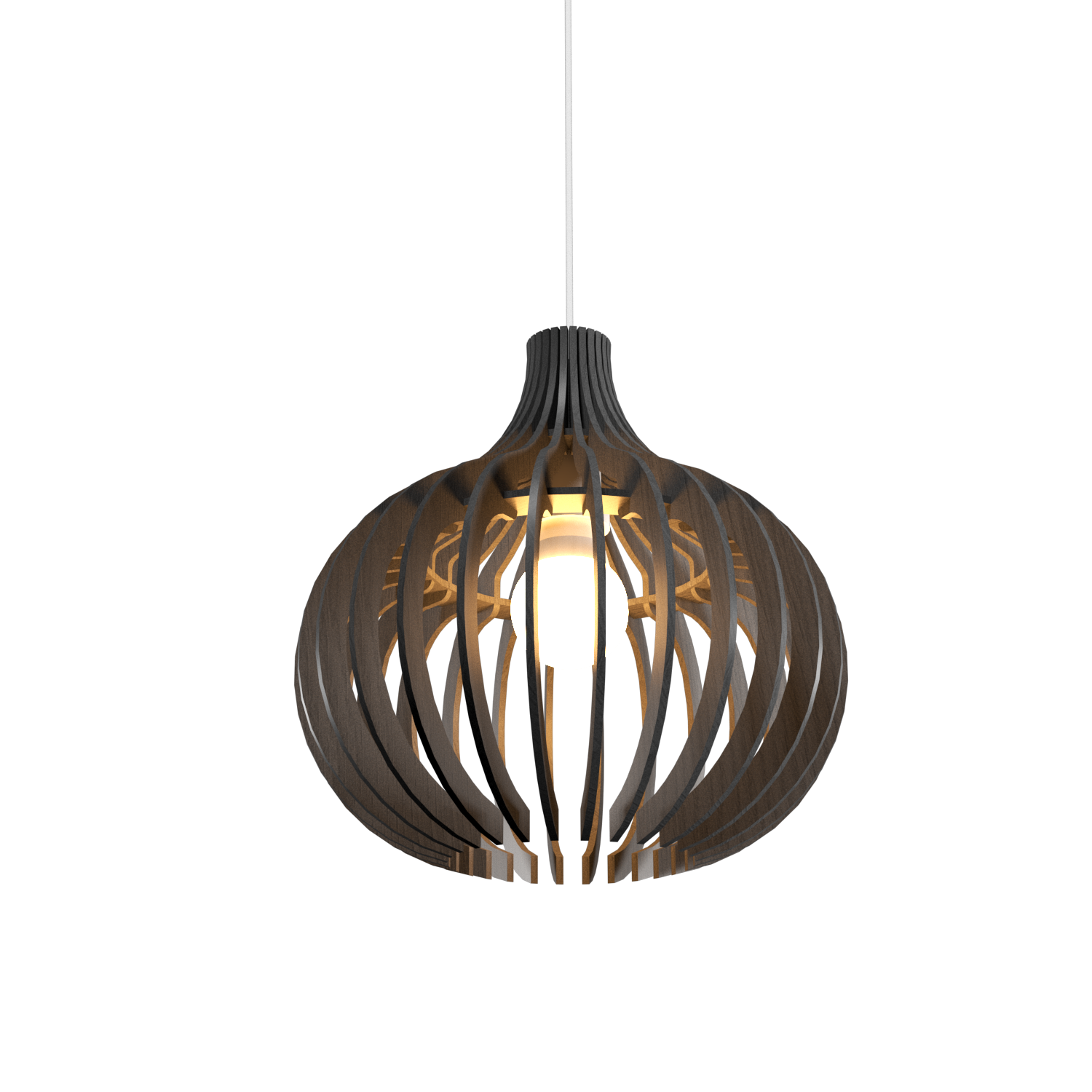 11.81'' Minimalist Stecche di Legno Accord Pendant Light