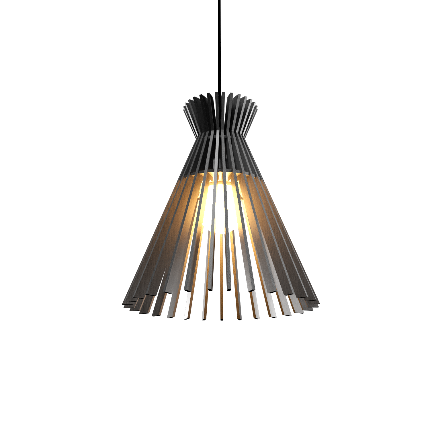 11.81'' Handcrafted Stecche di Legno Accord Pendant Light