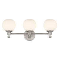 23.5'' Orlisse Brushed Nickel 3 Light Bath Vanity