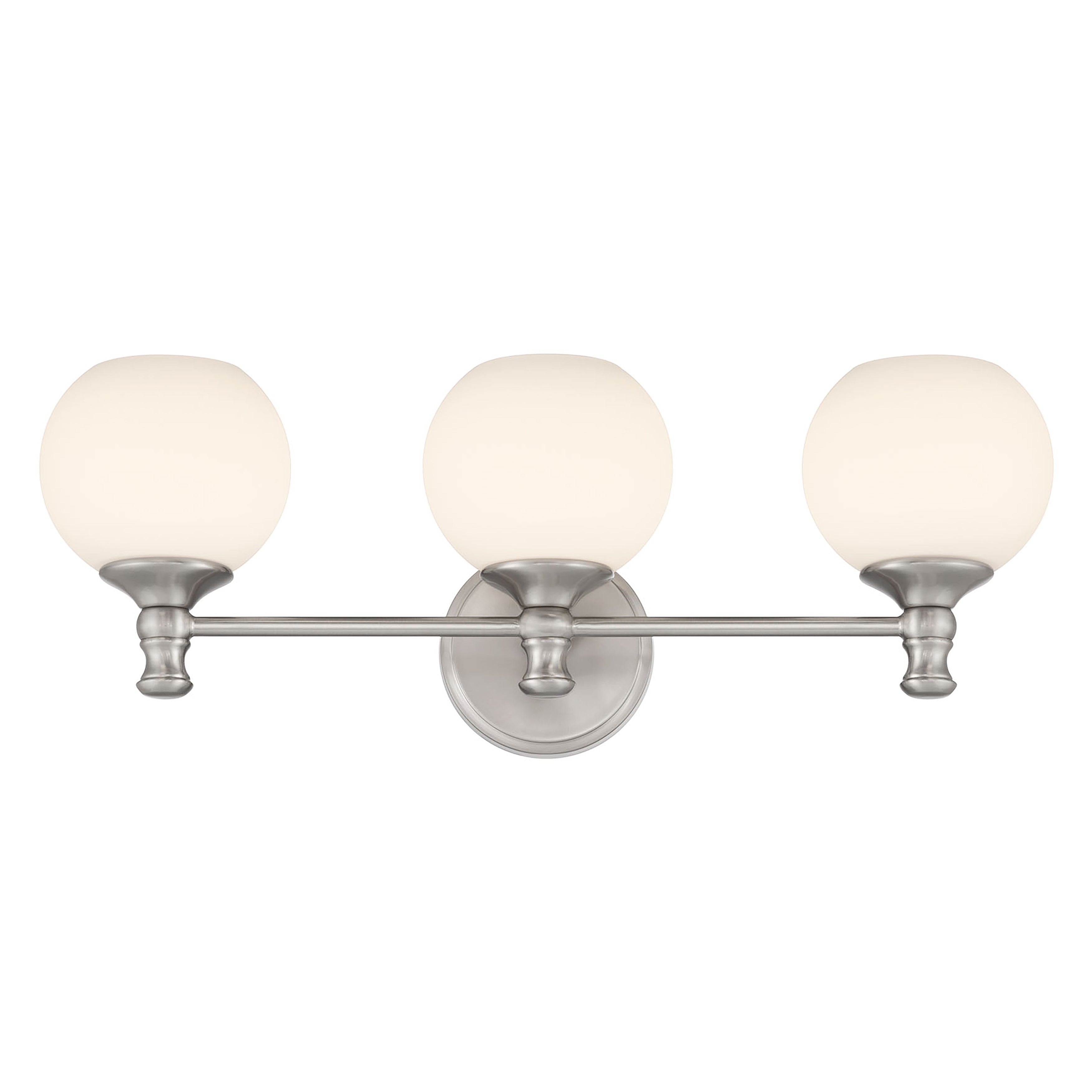 23.5'' Orlisse Brushed Nickel 3 Light Bath Vanity