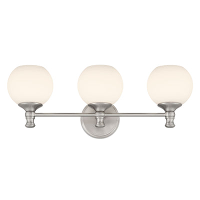 23.5'' Orlisse Brushed Nickel 3 Light Bath Vanity