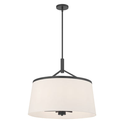 20.75'' Montrine Matte Black 6 Light Pendant