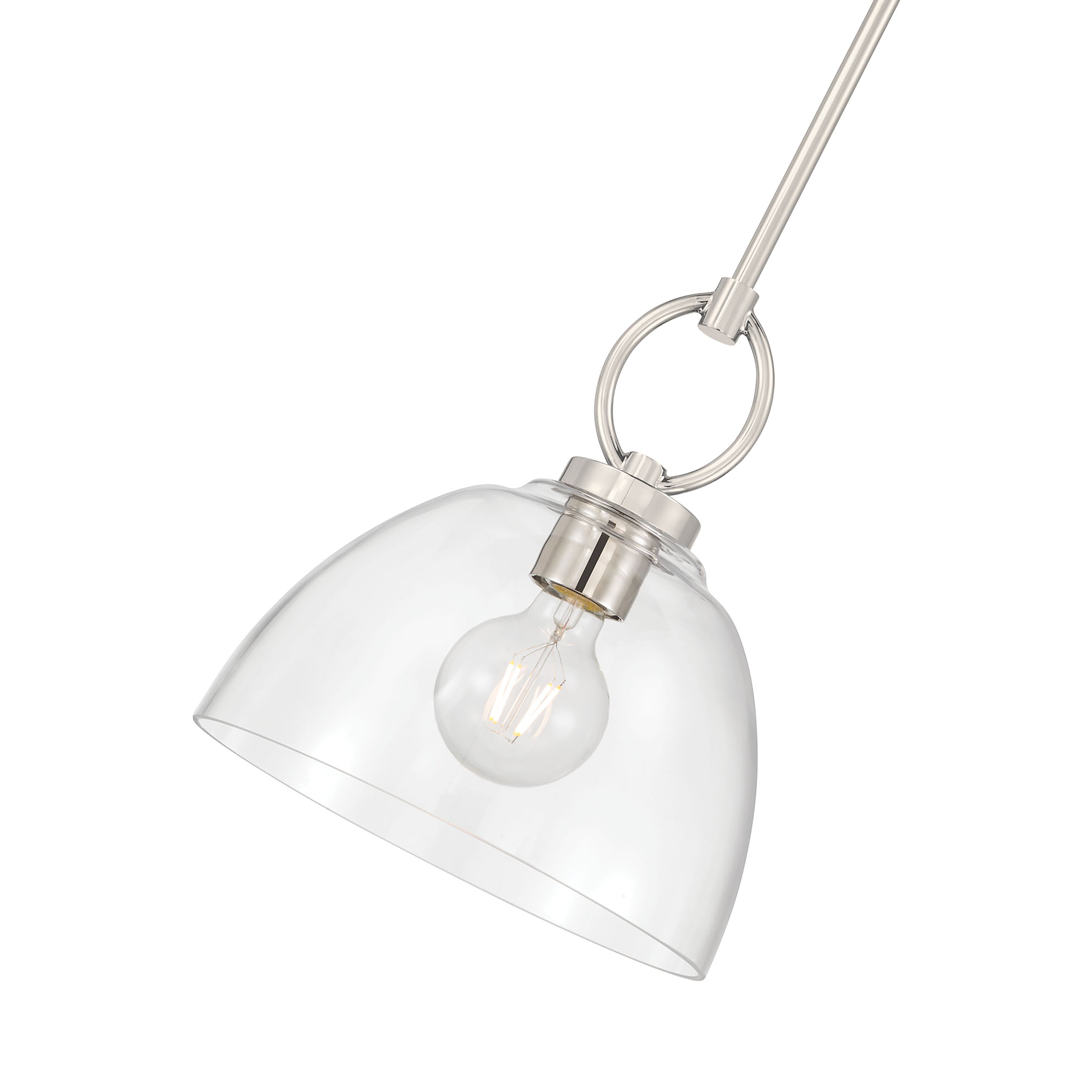 11.5'' Velto Polished Nickel 1 Light Pendant