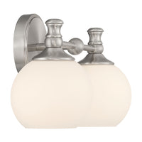 14.75'' Orlisse Brushed Nickel 2 Light Bath Vanity