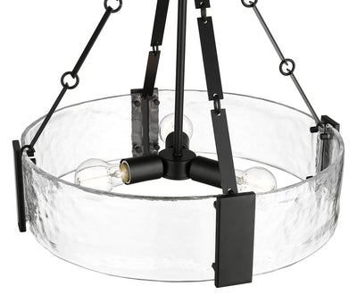 19.75'' Rezi Matte Black 3 Light Pendant