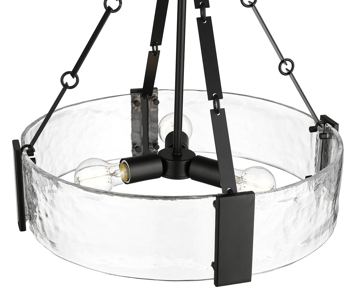 19.75'' Rezi Matte Black 3 Light Pendant