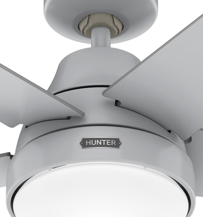 52 inch Aerodyne Wi-Fi Dove Grey Ceiling Fan with LED Light Kit and Handheld Remote