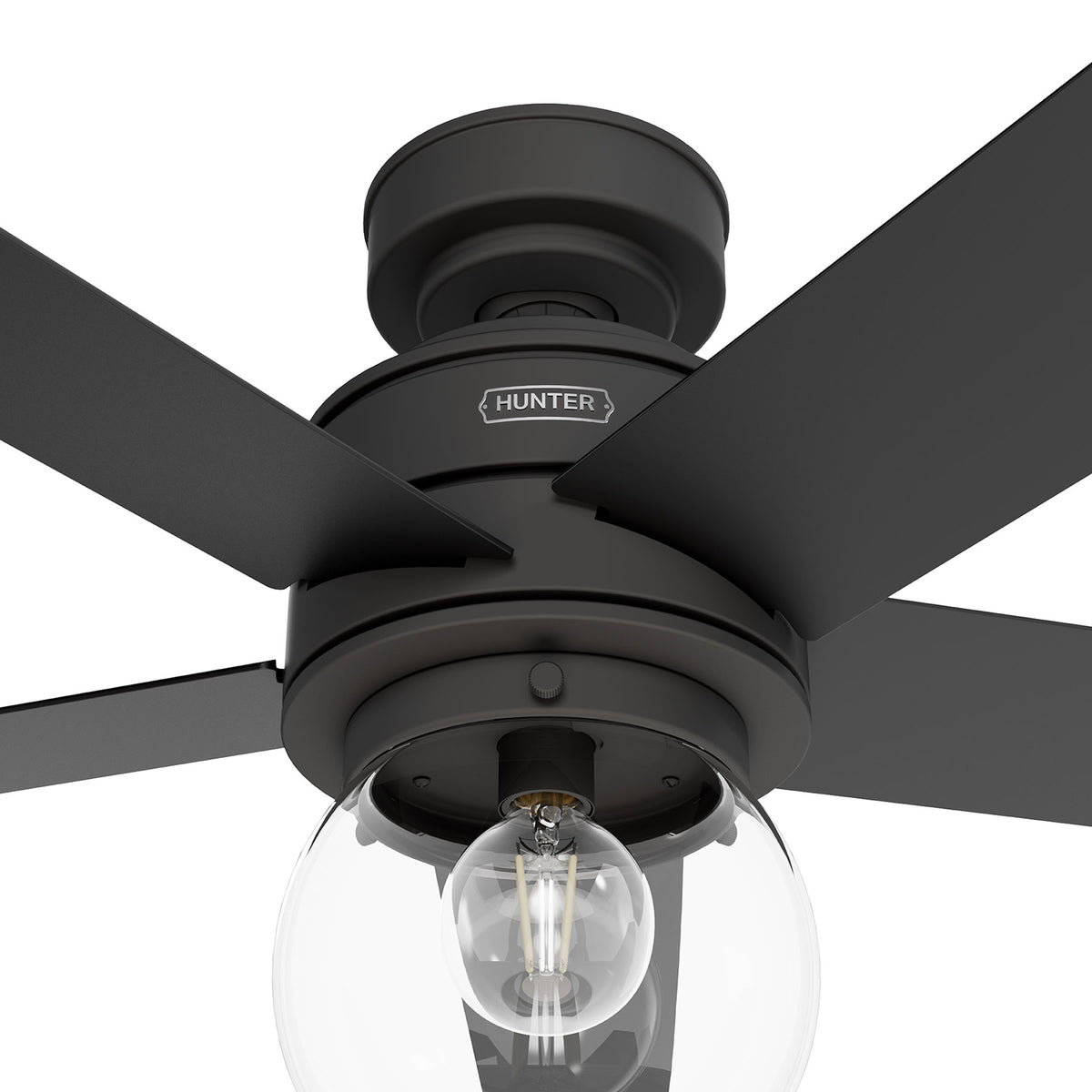 52 inch Xidane Matte Black Ceiling Fan with LED Light Kit and Handheld Remote