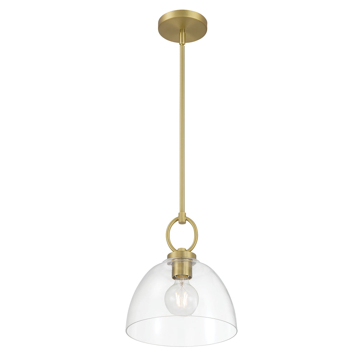 11.5'' Velto Vintage Brass 1 Light Pendant