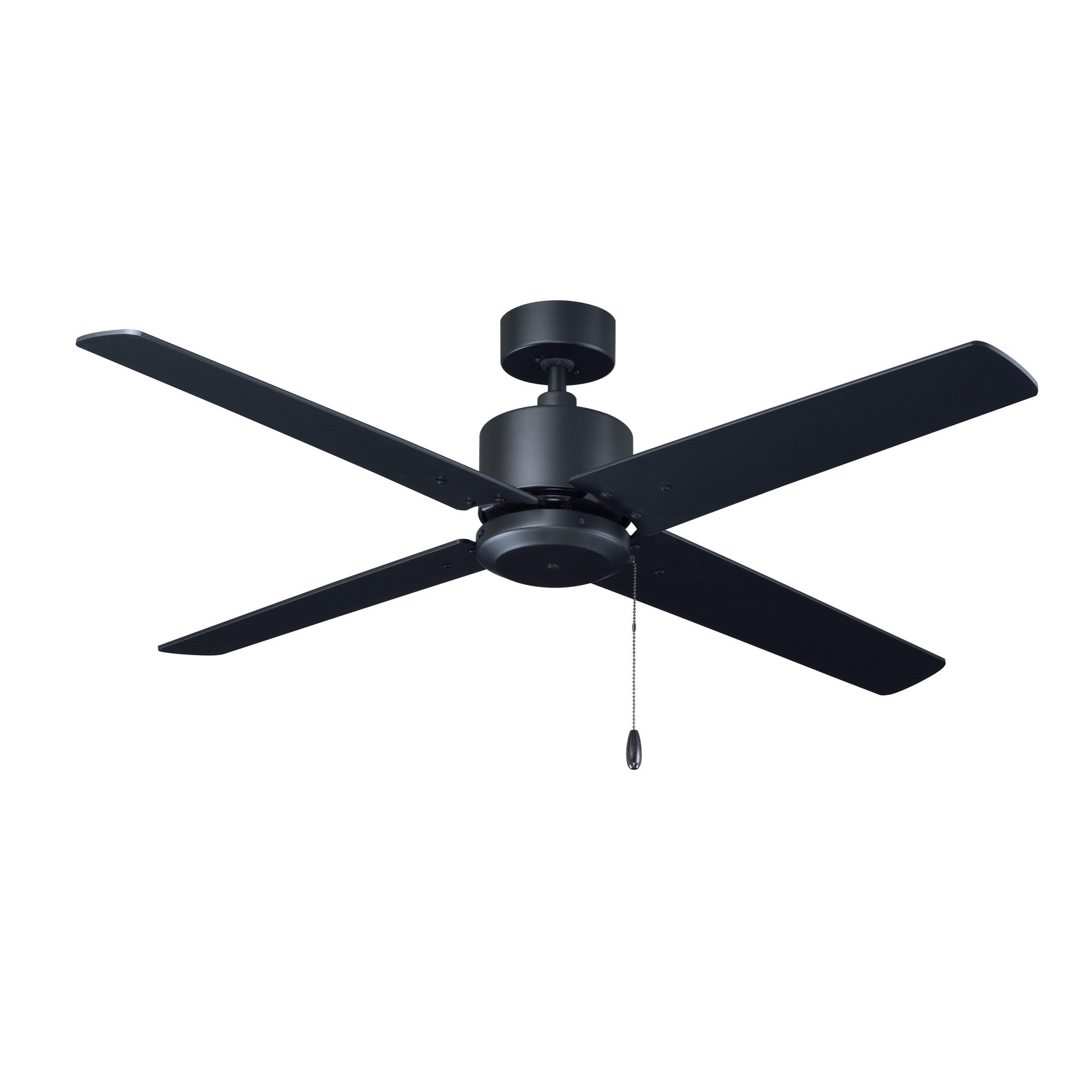 52 Inch Aldea AC Matte Black Indoor Ceiling Fan 4-Blade Reversible
