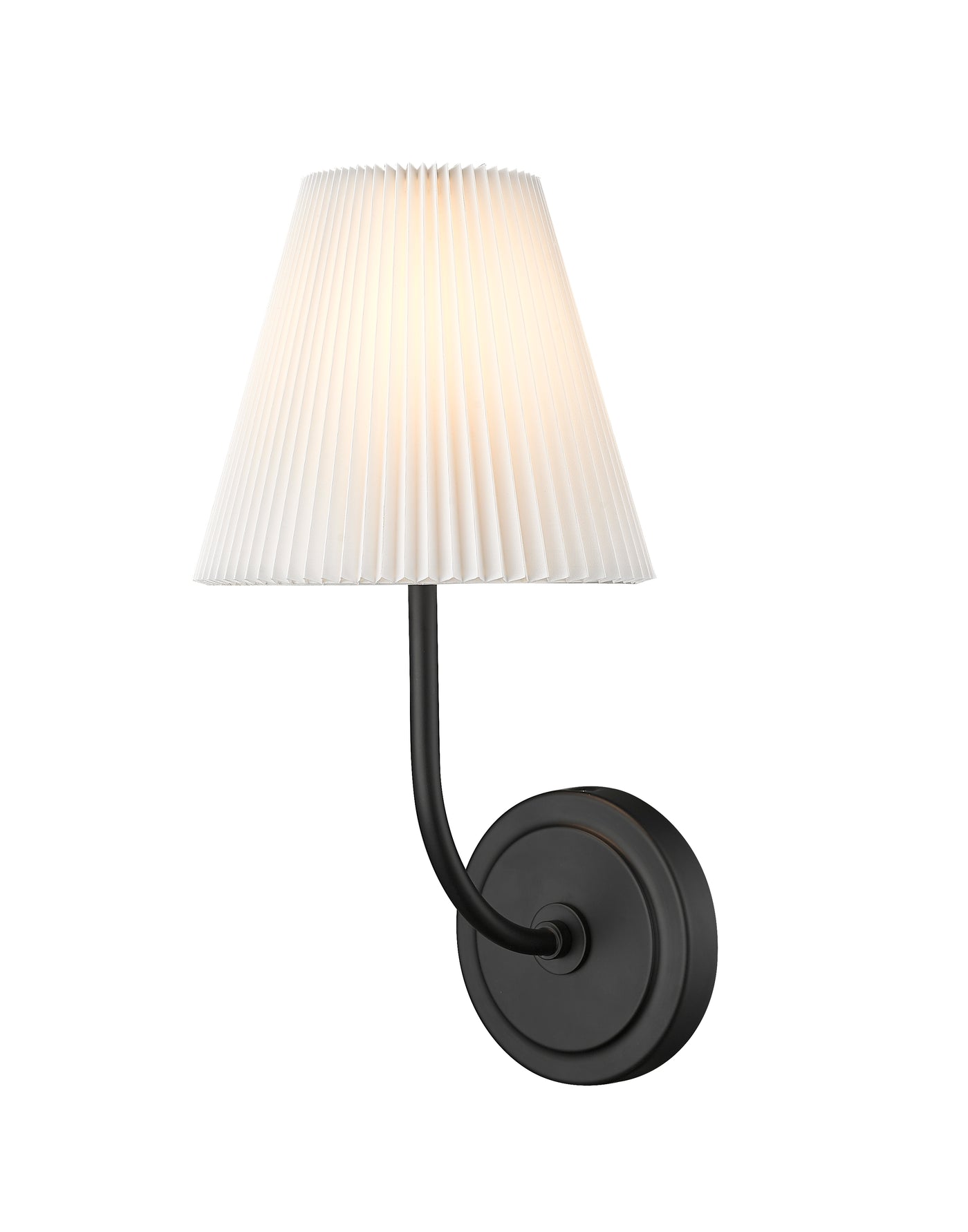 7.25 inch Ami Matte Black 1 Light Wall Sconce
