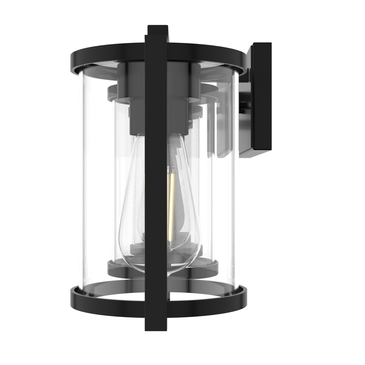 Astwood 33.25-inch 4-light Matte Black Vanity Light with Clear Glass
