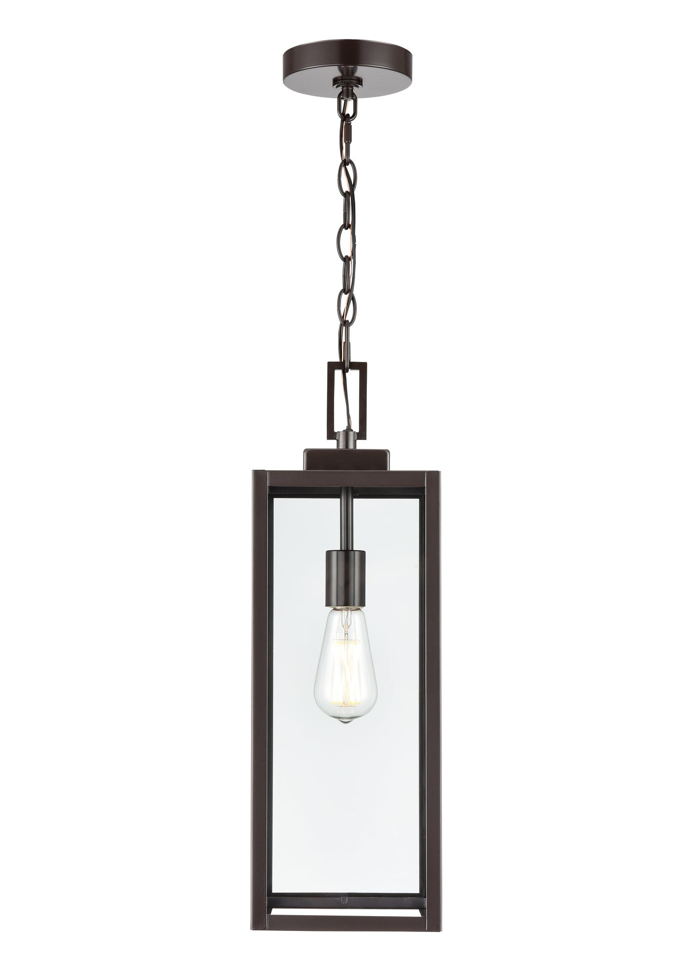 21.5'' Atless Powder Coated Bronze 1 Light Hanging Pendant