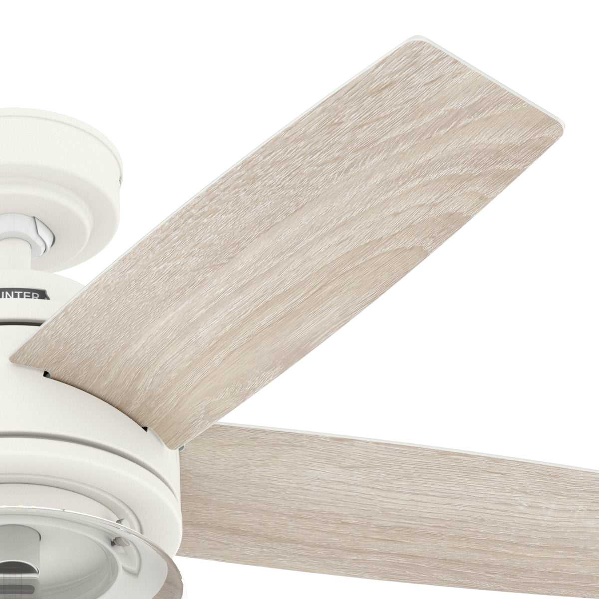 44 inch Margo Textured White Ceiling Fan with LED Light Kit and Handheld Remote
