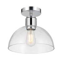 9'' Knightsdale ChromeClear 1 Light Semi-Flush Mount