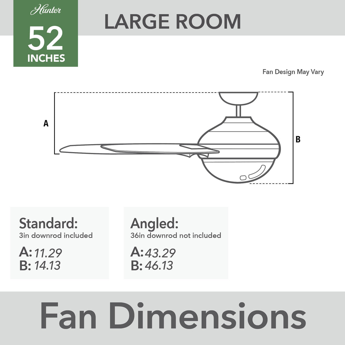 52 inch Erling ENERGY STAR® Matte Black Ceiling Fan with LED Light Kit and Handheld Remote