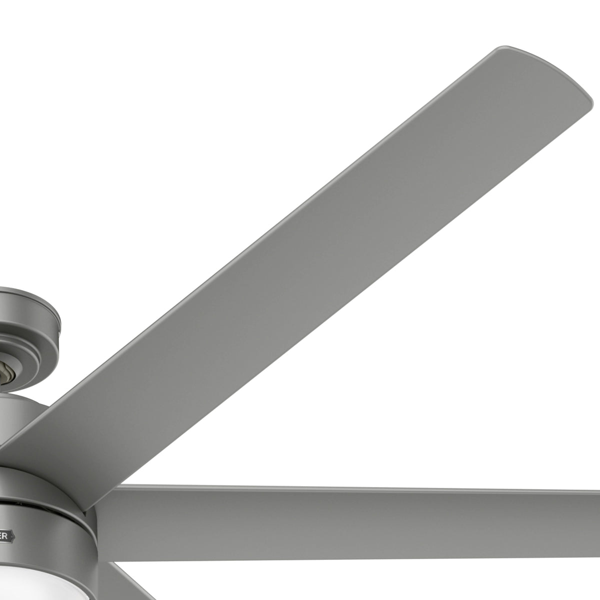 72 inch Solaria ENERGY STAR® Matte Silver Damp Rated Ceiling Fan with LED Light Kit and Wall Control