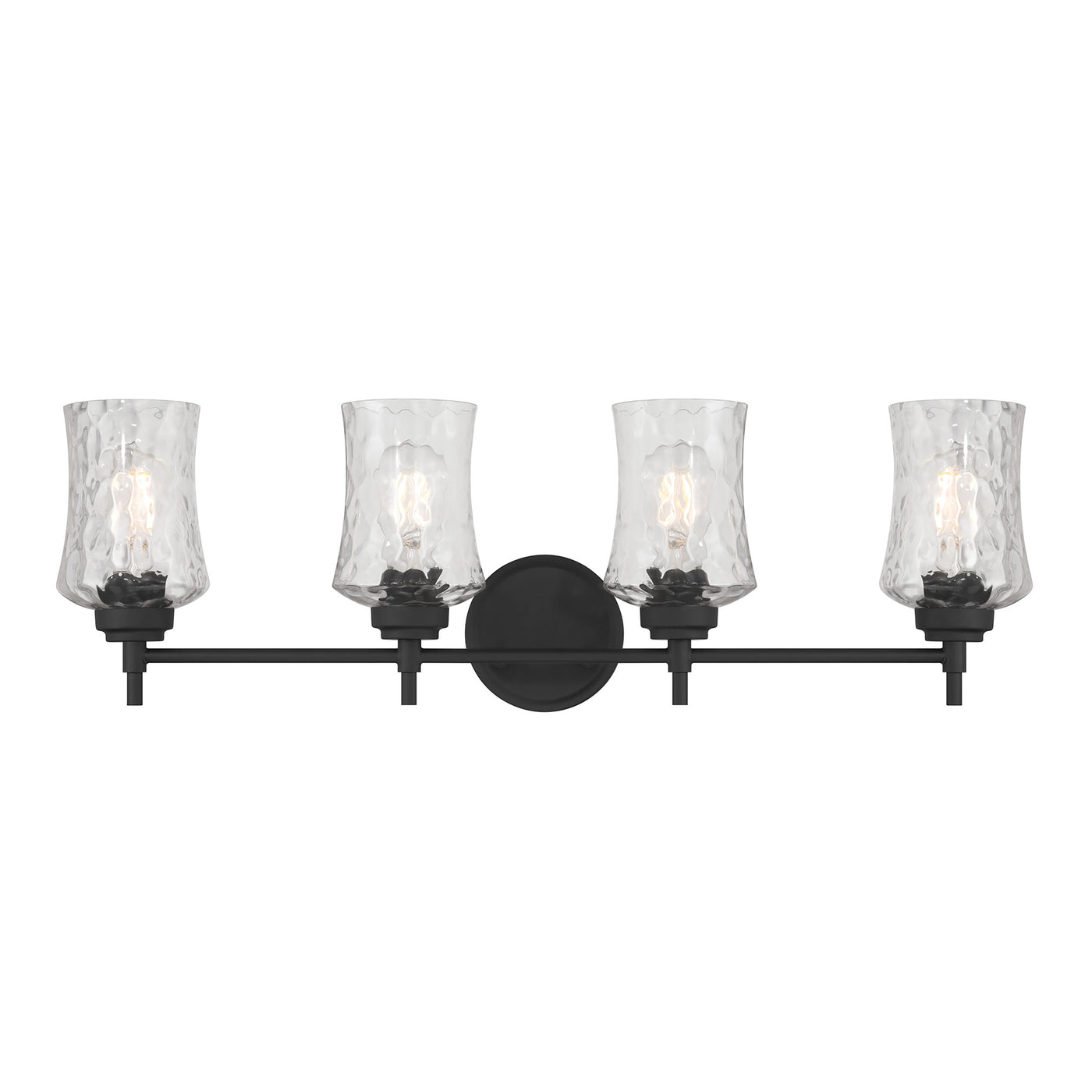 29.25'' Clarvyn Matte Black 4 Light Bath Vanity