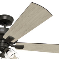 52 inch Crestfield HunterExpress Noble Bronze Ceiling Fan with LED Light Kit and Pull Chain