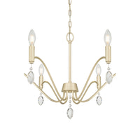 18'' Aureline Aged Silver 6 Light Chandelier