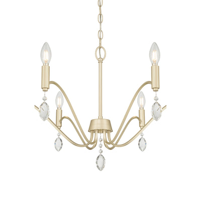 18'' Aureline Aged Silver 6 Light Chandelier