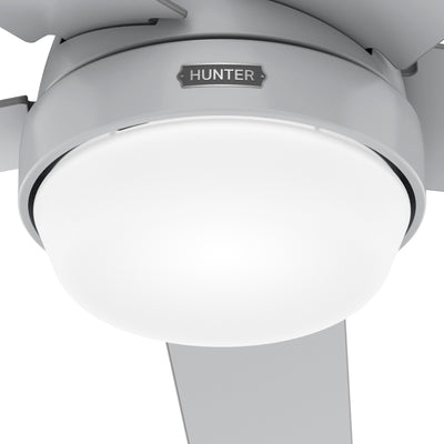 52 inch Aerodyne Wi-Fi Dove Grey Ceiling Fan with LED Light Kit and Handheld Remote