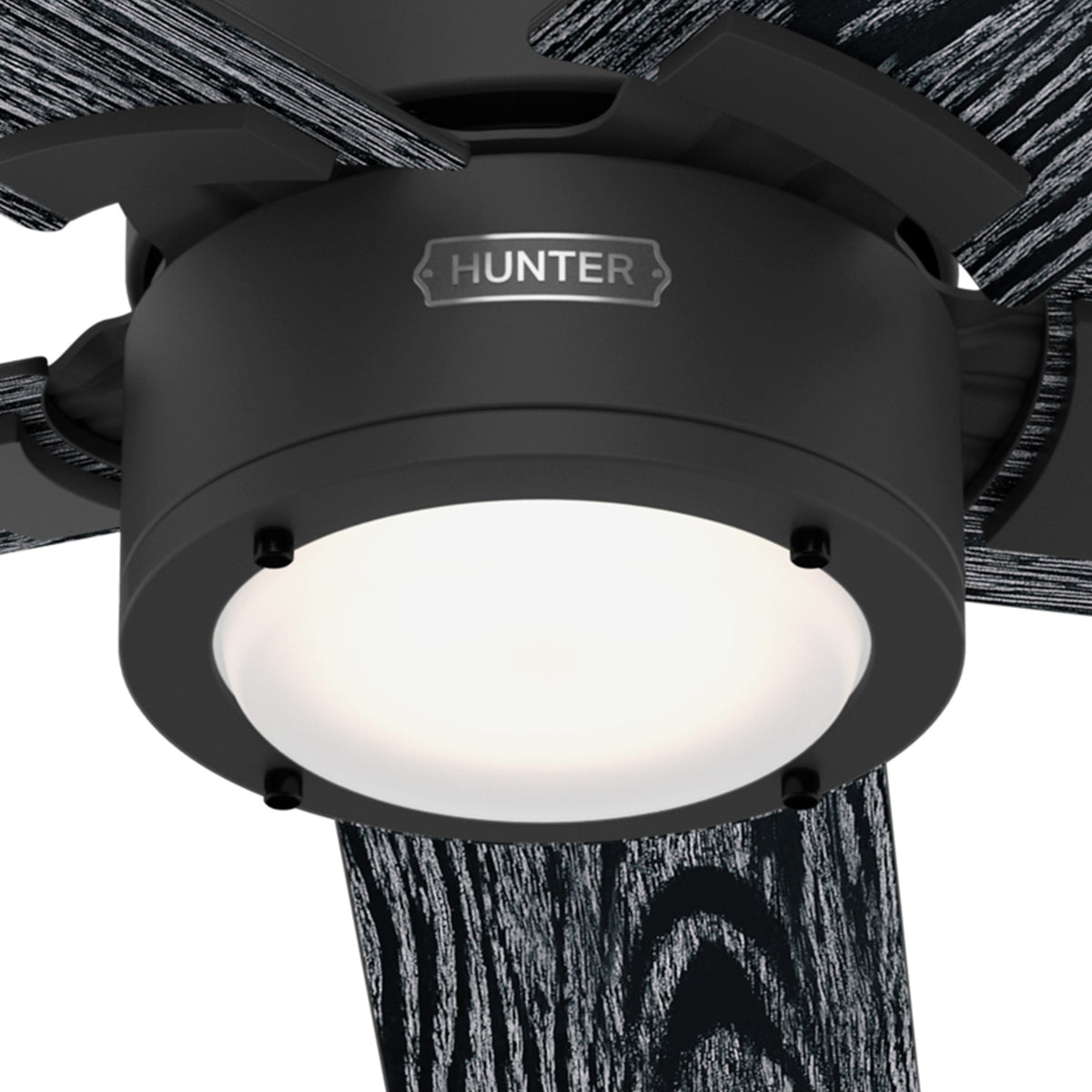 52 inch Erling ENERGY STAR® Matte Black Ceiling Fan with LED Light Kit and Handheld Remote