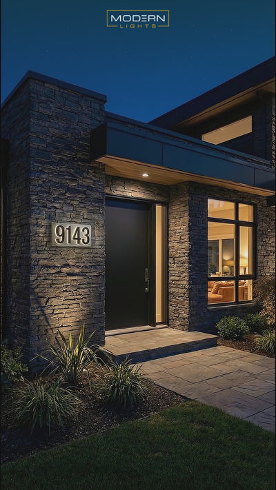 Illuminated Backlit House Numbers – Weather-Resistant LED Address Signs