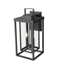 10'' McDonough Powder Coated Black 2 Light Lantern