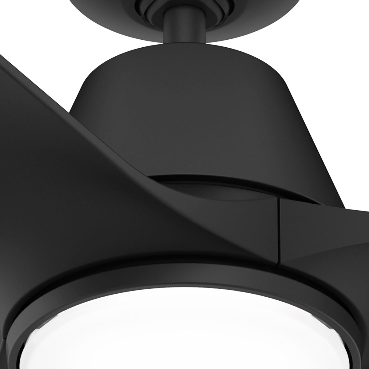 44 inch Aeronaut  Wi-Fi ENERGY STAR® Matte Black Damp Rated Ceiling Fan with LED Light Kit and Handheld Remote