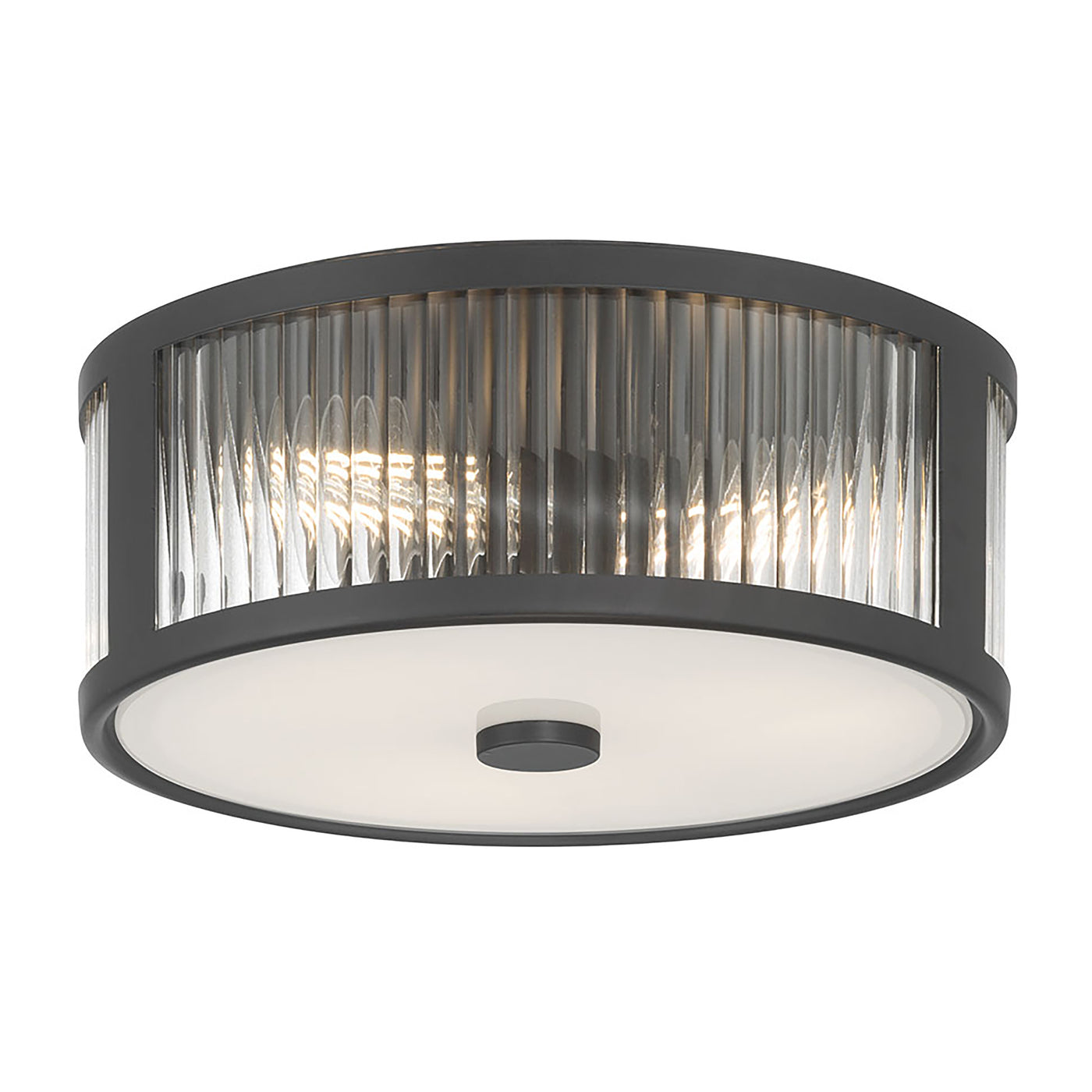 5.5'' Ardezia Matte Black 3 Light Flush Mount