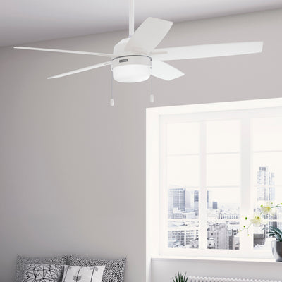 52 inch Anisten ENERGY STAR® Fresh White Ceiling Fan with LED Light Kit and Pull Chain