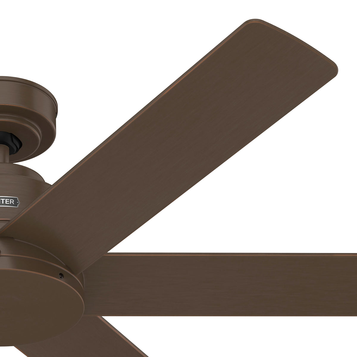 52 inch Kennicott Matte Bronze Damp Rated Ceiling Fan and Wall Control