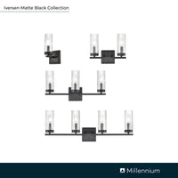 5'' Iversen Matte Black 1 Light Wall Sconce