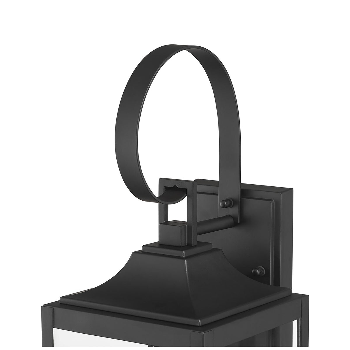 7.25'' Halston Powder Coated Black 3 Light Lantern